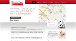 Desktop Screenshot of bramaleaoptometry.com